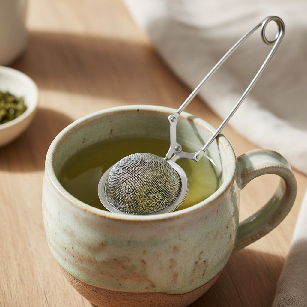 Mesh Tea Infuser with Green Tea