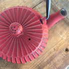 Red Cast Iron Teapot - Ti Ani - Wild & Organic Tea